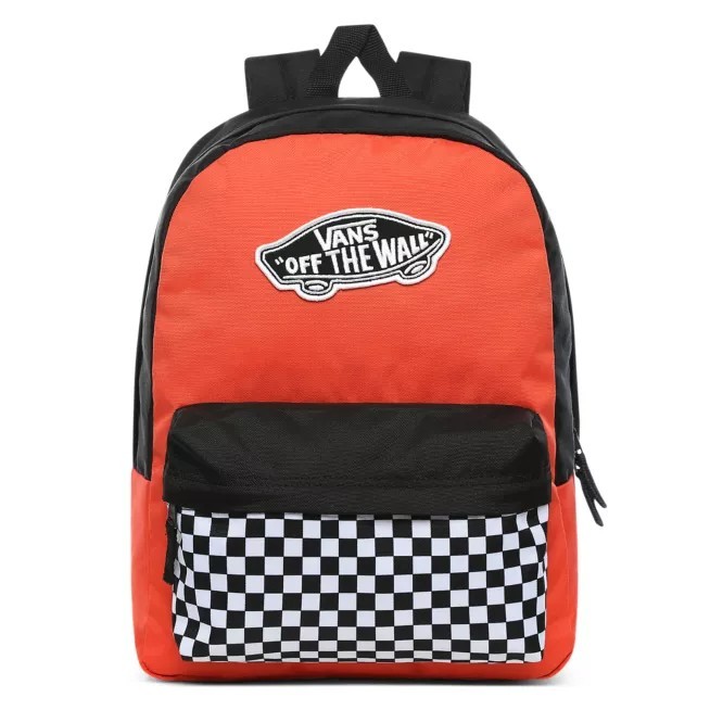 VANS REALM BACKPACK MOCHILA NARANJA/NEGRO CU