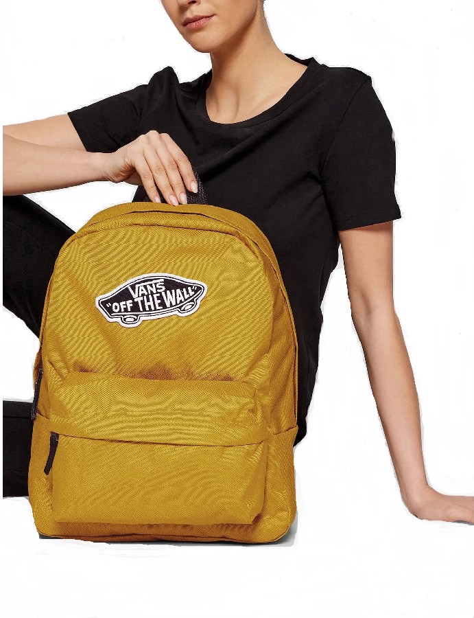 VANS REALM BACKPACK MOCHILA MOSTAZA - Imagen 4