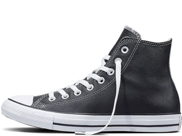 CONVERSE ALL STAR CT HI BLACK BOTA PIEL NEGRO - Imagen 2