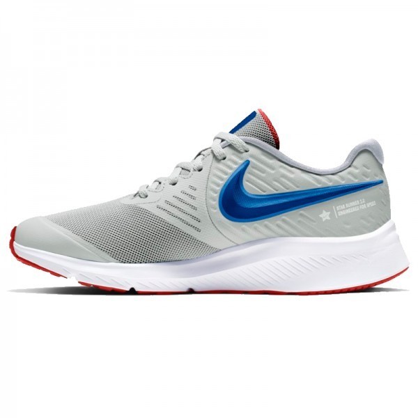 NIKE STAR RUNNER 2 GS GRIS/AZUL 013 - Imagen 4