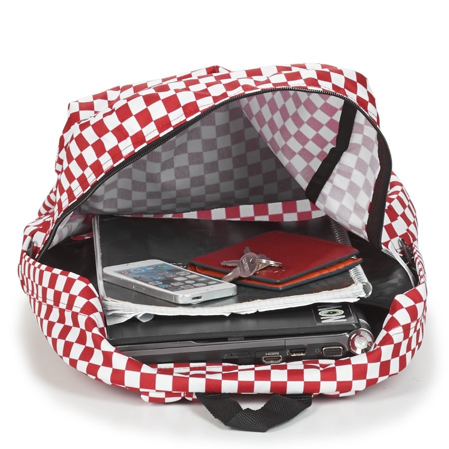 VANS OLD SKOOL CHECK B MOCHILA ROJ/BLAN O841 - Imagen 2