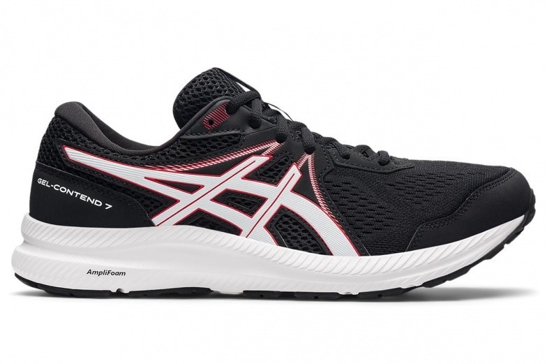 ASICS GEL CONTEND 7 NEGRO/ROJO 008