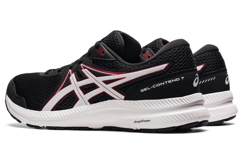 ASICS GEL CONTEND 7 NEGRO/ROJO 008 - Imagen 4