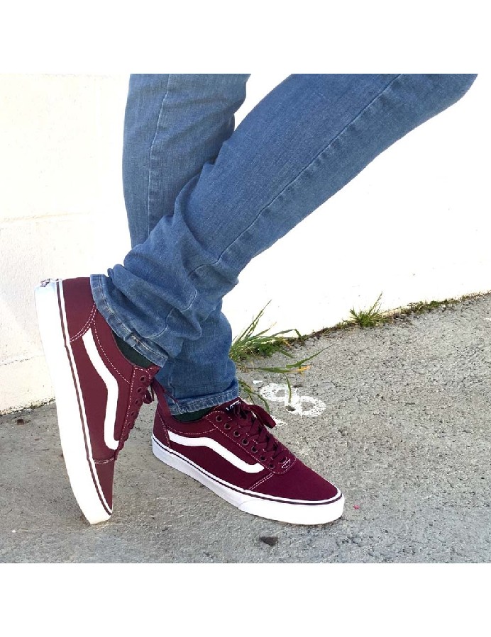 VANS WARD JR CORDÓN BURDEOS/BLANCO 8J71 - Imagen 2