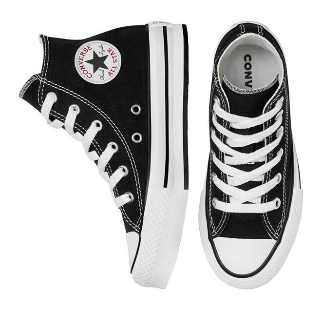CONVERSE CTAS EVA LIFT HI BOTA BAJA JR NEGRO - Imagen 5