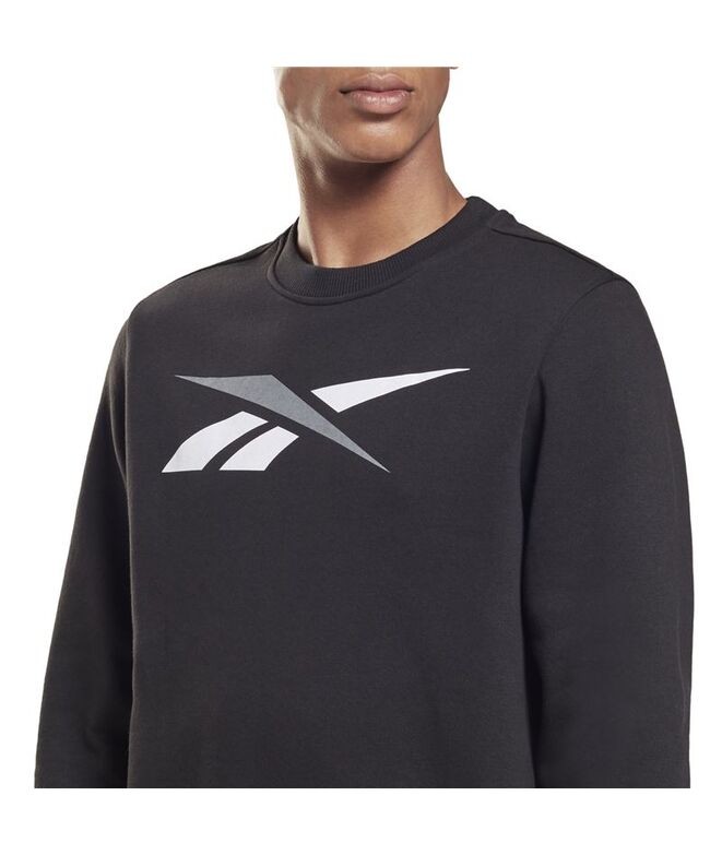 REEBOK TE VECTOR CREW SUDADERA CUE CAJ NEGRO - Imagen 2