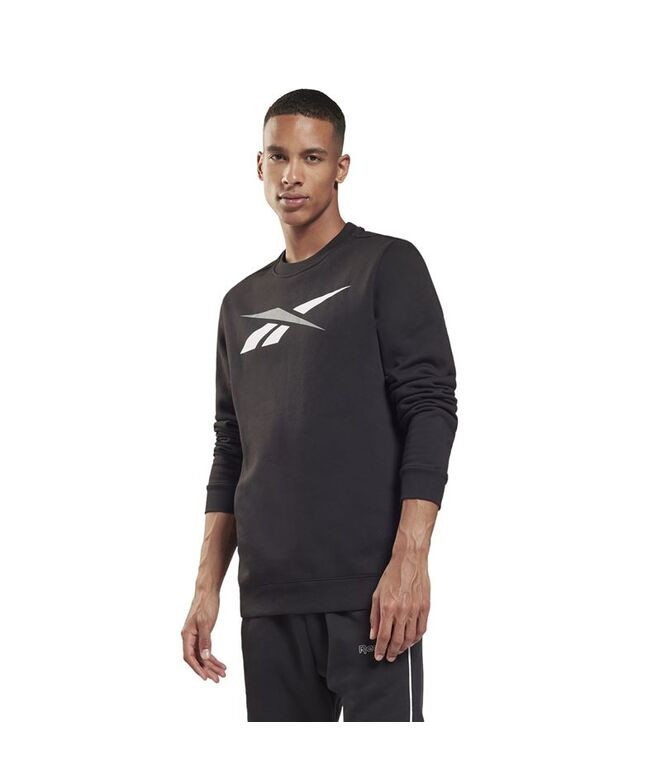 REEBOK TE VECTOR CREW SUDADERA CUE CAJ NEGRO - Imagen 3