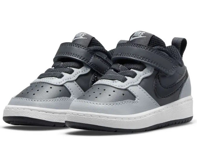 NIKE COURT BOROUGH LOW 2 TDV GRIS/NEGRO 014 - Imagen 2