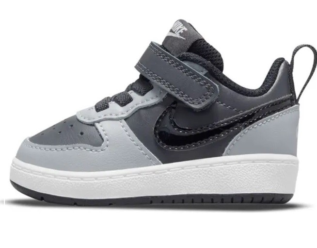 NIKE COURT BOROUGH LOW 2 TDV GRIS/NEGRO 014 - Imagen 3