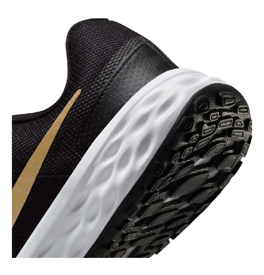 NIKE REVOLUTION 6 NN GS NEGRO/ORO 002 - Imagen 5