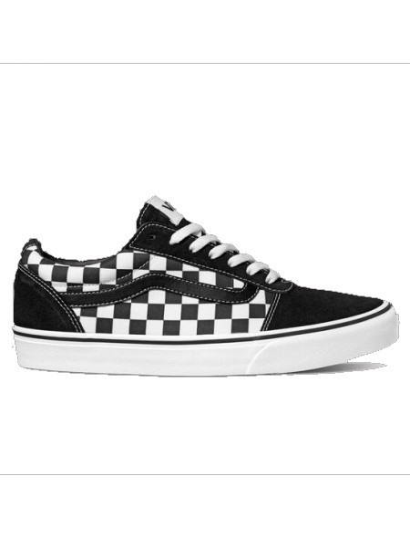 VANS WARD CHECKERED LONA NEGR/BLAN ROTO PVJ1