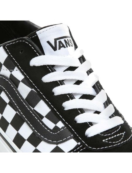 VANS WARD CHECKERED LONA NEGR/BLAN ROTO PVJ1 - Imagen 2