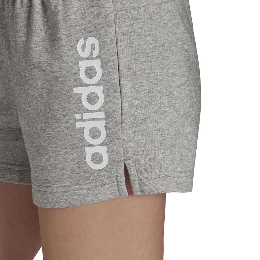 ADIDAS W LIN FT SHO PANTALÓN CORTO GRIS VIGORE - Imagen 2