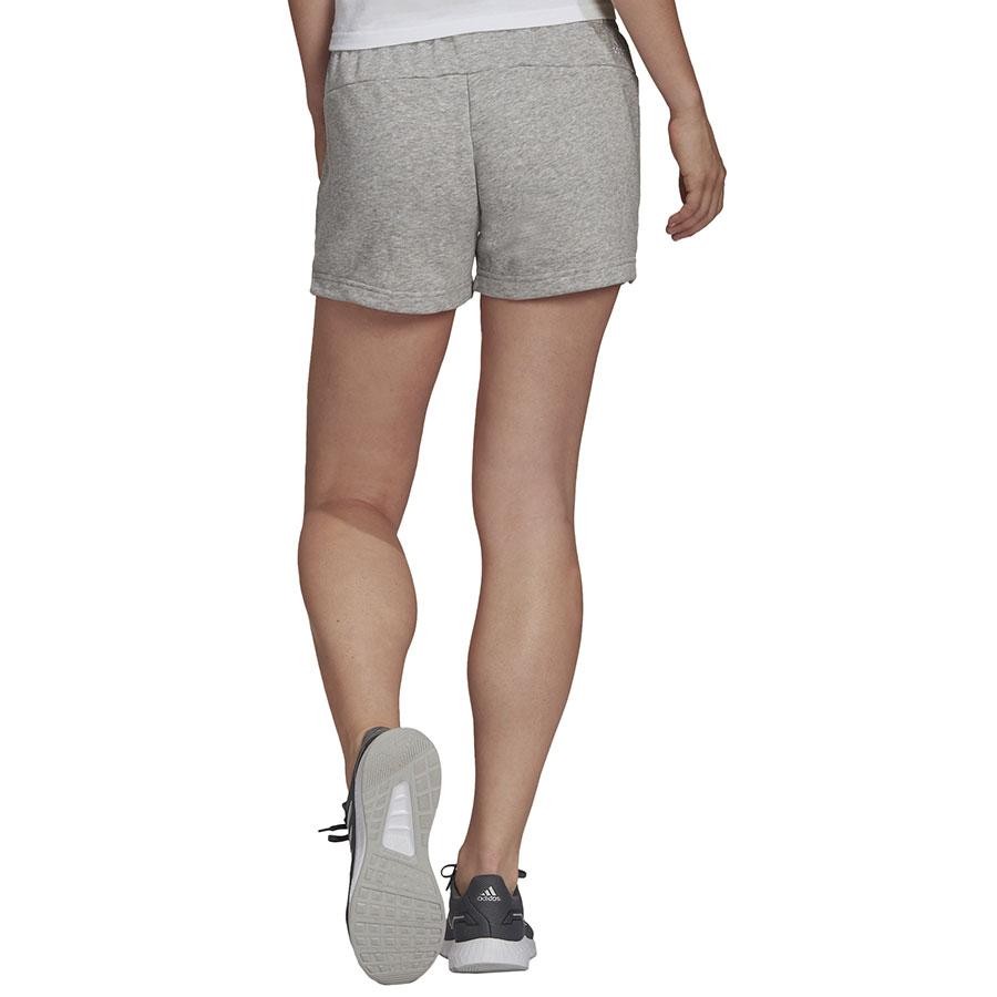 ADIDAS W LIN FT SHO PANTALÓN CORTO GRIS VIGORE - Imagen 4
