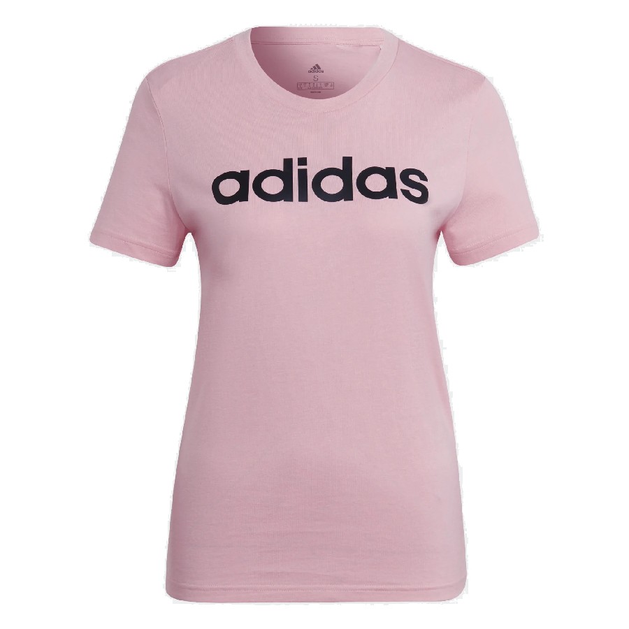 ADIDAS W LIN T CAMISETA ROSA/NEGRO