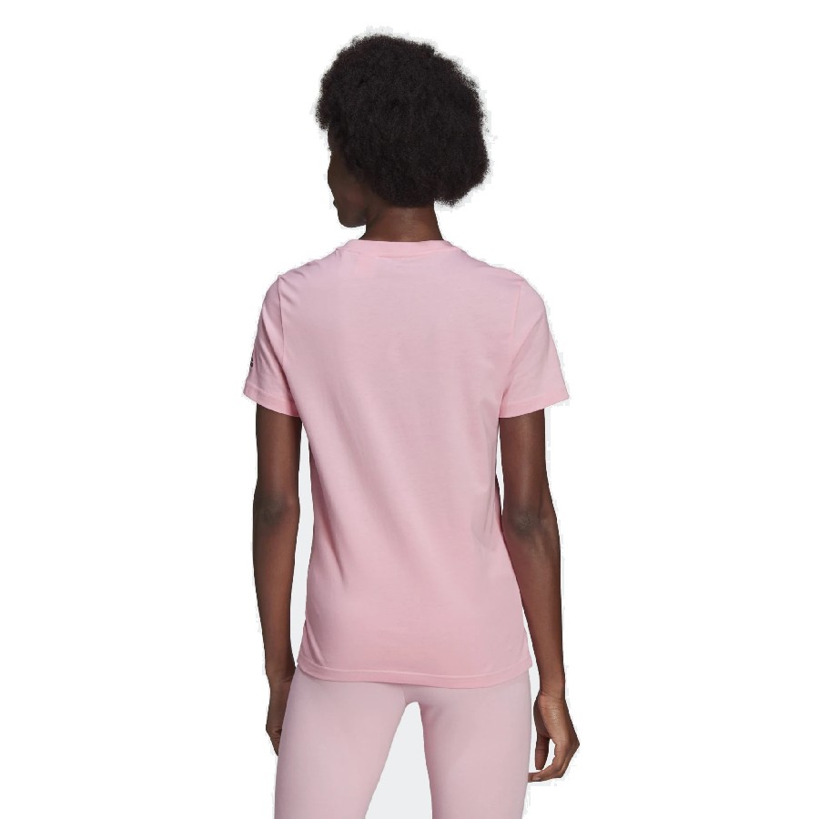 ADIDAS W LIN T CAMISETA ROSA/NEGRO - Imagen 3