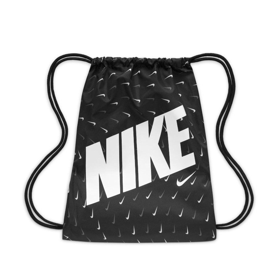 NIKE DRAWSTRING BAG GYMSACK KID NEGR/BLAN 010