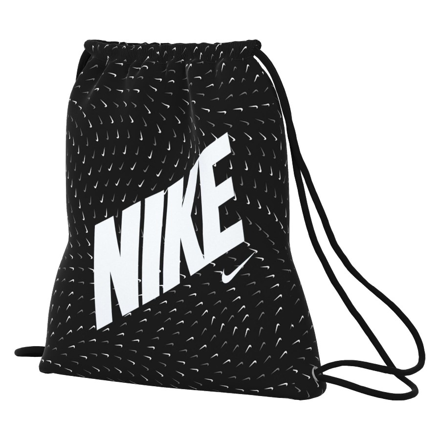 NIKE DRAWSTRING BAG GYMSACK KID NEGR/BLAN 010 - Imagen 2