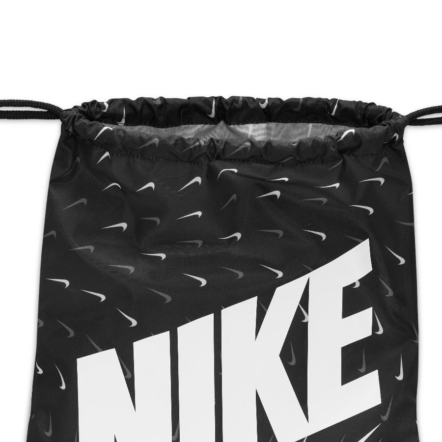 NIKE DRAWSTRING BAG GYMSACK KID NEGR/BLAN 010 - Imagen 3