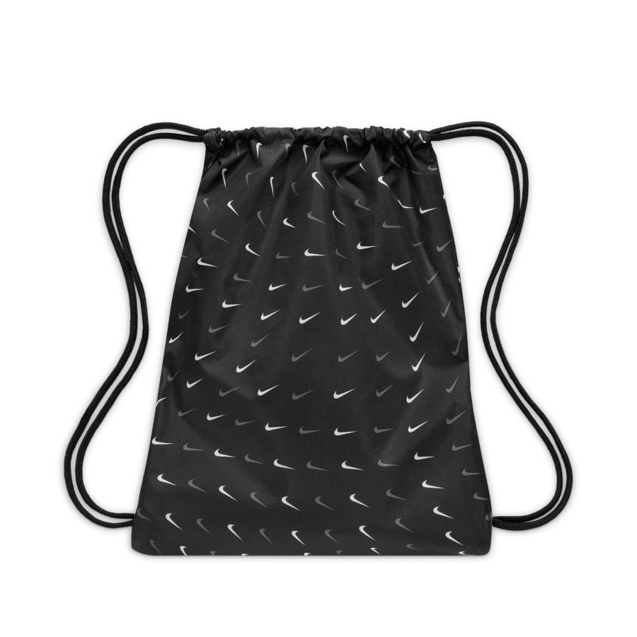 NIKE DRAWSTRING BAG GYMSACK KID NEGR/BLAN 010 - Imagen 4