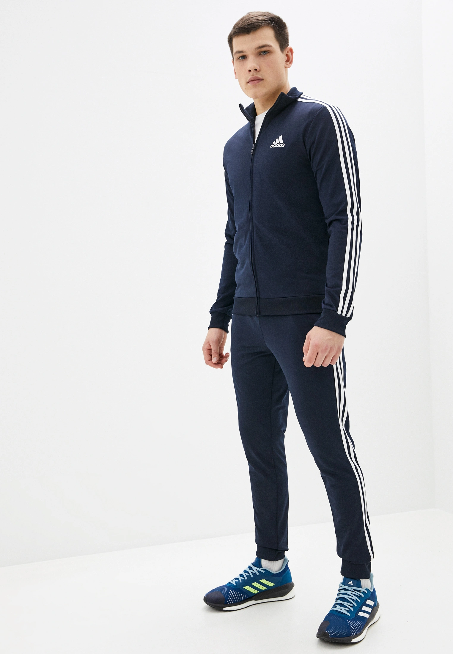 ADIDAS M 3S TR TT TS CHANDAL HOM MARINO/BLANCO - Imagen 3