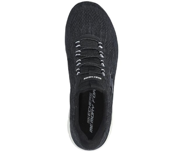 SKECHERS SUMMITS FUN FLARE BKW NEGRO/BLANCO - Imagen 4