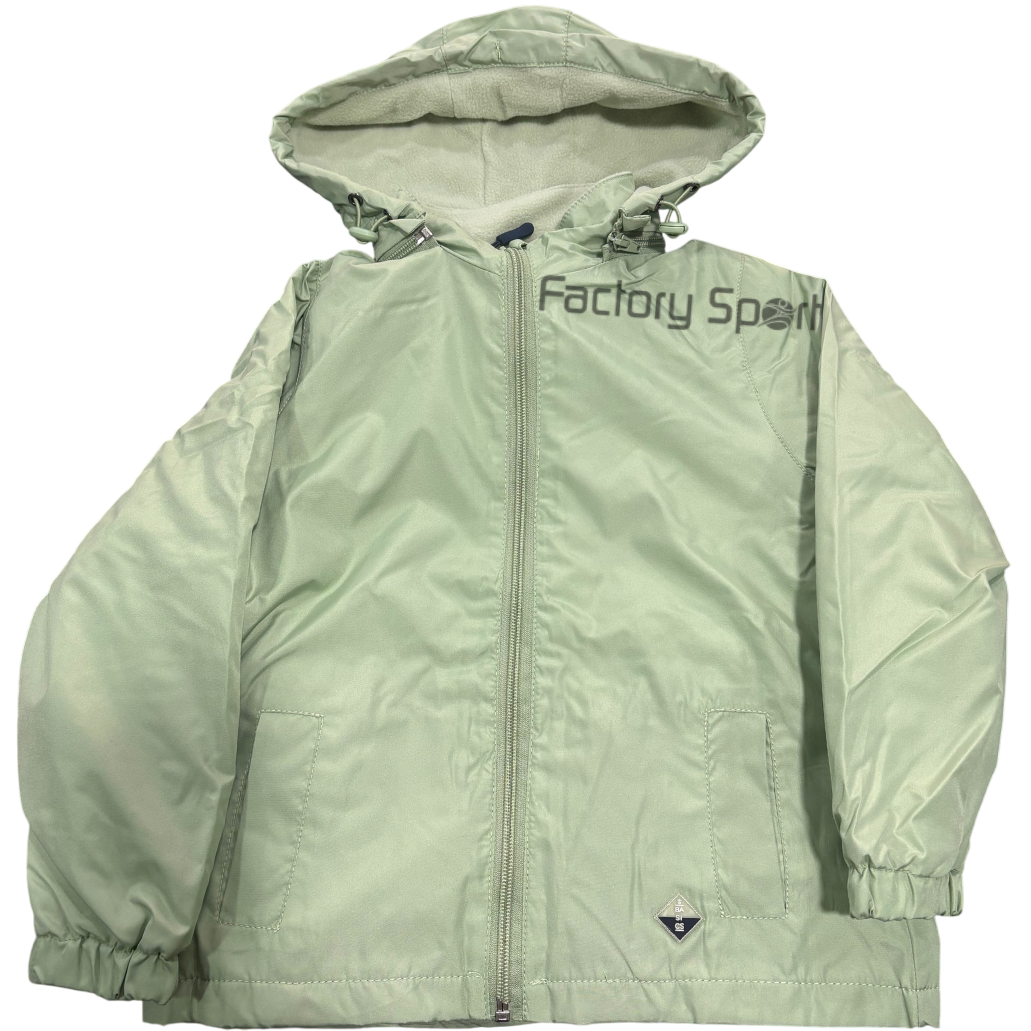 GOWIN SELLA CHUBASQUERO POLAR VERDE TIZ F29 PARA NIÑA