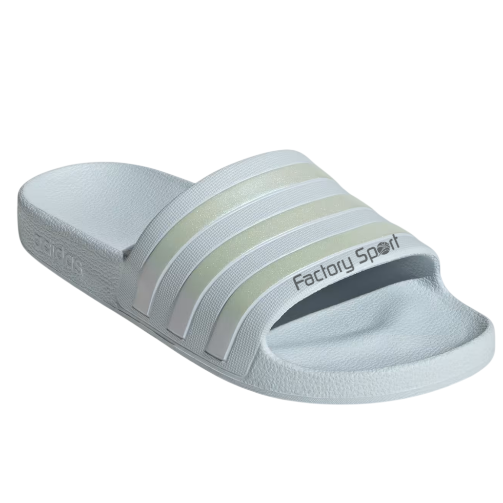 ADIDAS ADILETTE AQUA CHANCLA PALA GRIS AZULADO PARA MUJER - Imagen 5
