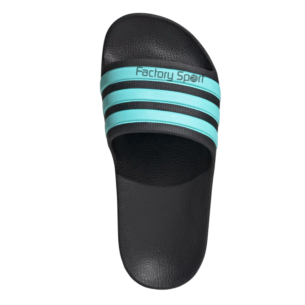 ADIDAS ADILETTE AQUA K CHANCLA PALA NEGRO/VERDE AGUA PARA NIÑO - Imagen 3