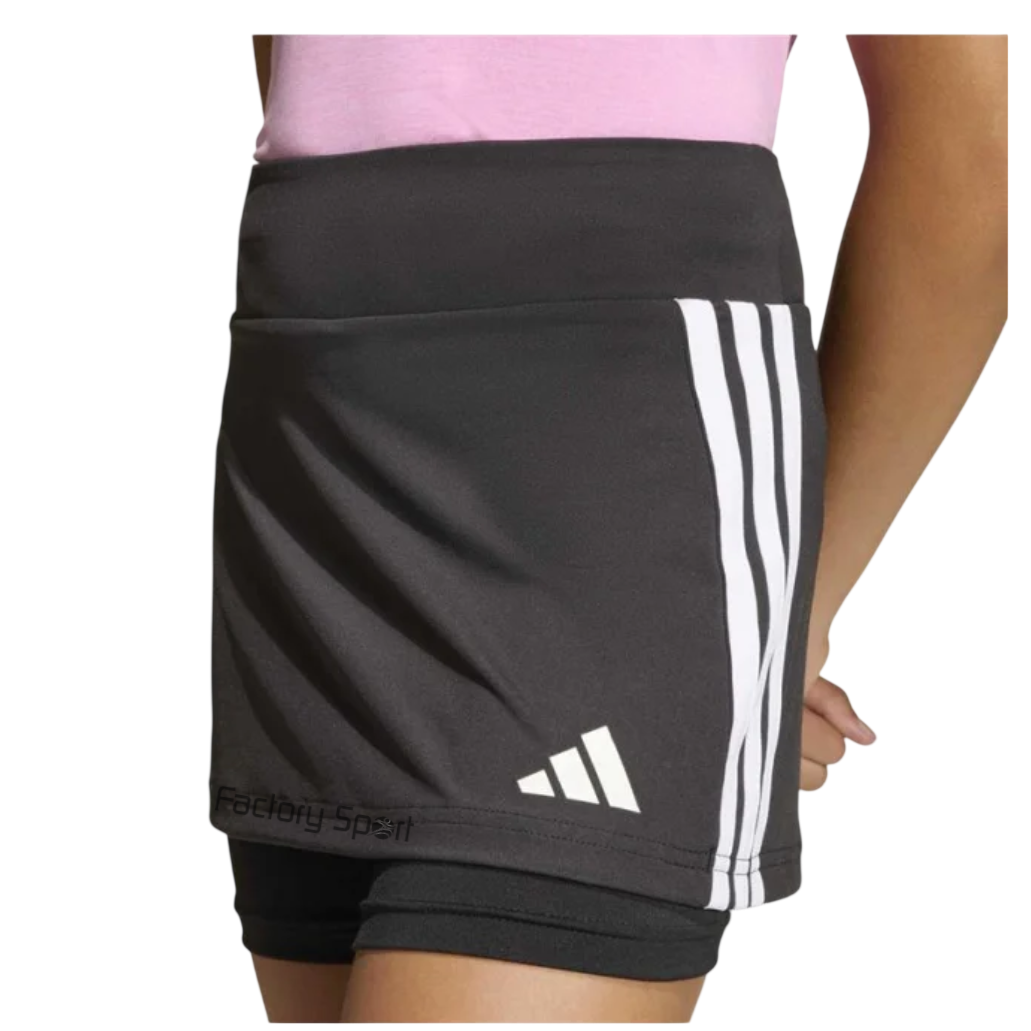 ADIDAS JG TR ES 3S SKO JR FALDA PANTALON NEGRO/BLANCO PARA NIÑA - Imagen 4
