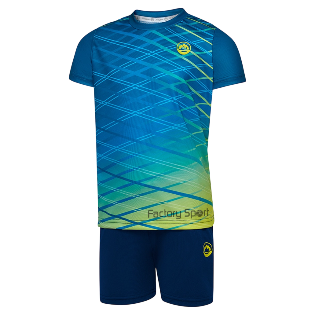 J'HAYBER SET CONJUNTO AZUL PETROLEO/MARINO/LIMA PARA NIÑOS