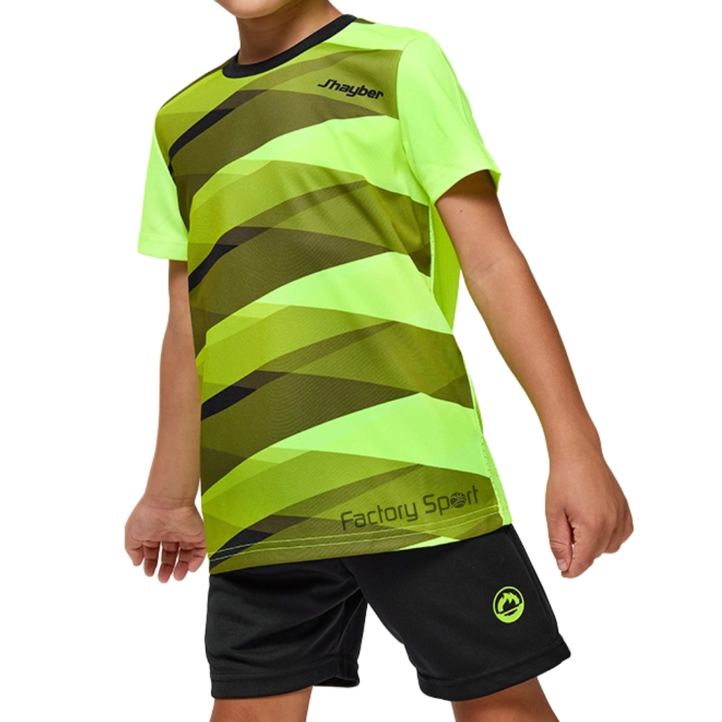 J'HAYBER LINE CONJUNTO AMARILLO FLUOR/NEGRO PARA NIÑOS - Imagen 4