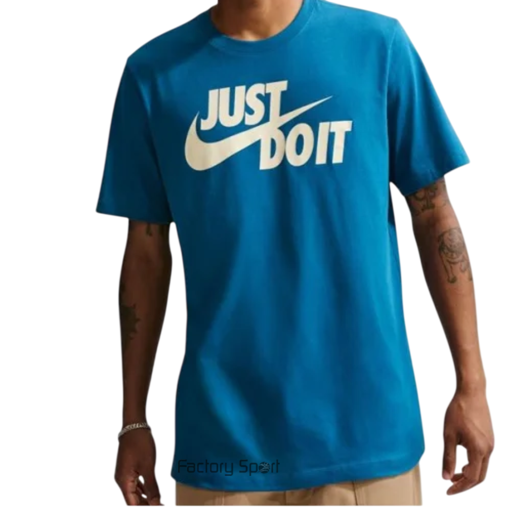 NIKE SPORTSWEAR JDI CAMISETA AZUL OSCURO/BEIGE PARA HOMBRE