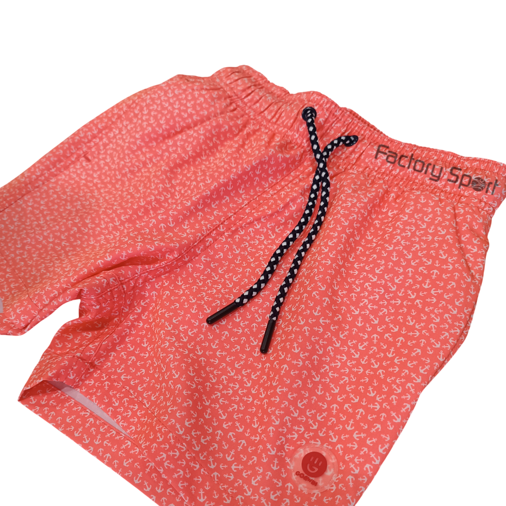 GOWIN GLAKE CONJUNTO BAÑADOR BLANCO/NARANJA FLUOR PARA NIÑO - Imagen 4