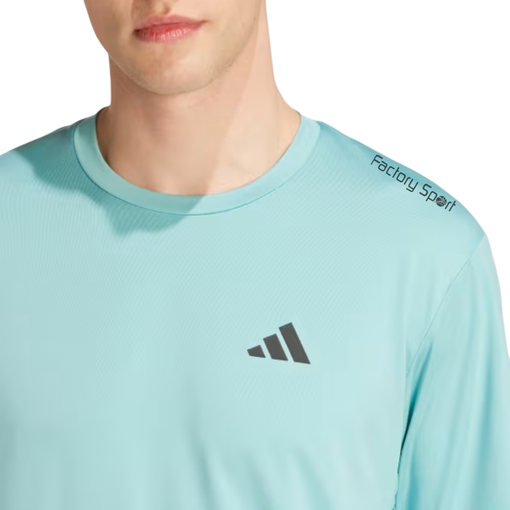 ADIDAS TR ES STRETCH T CAMISETA FITNESS POL VERDE AGUA PARA HOMBRE - Imagen 4