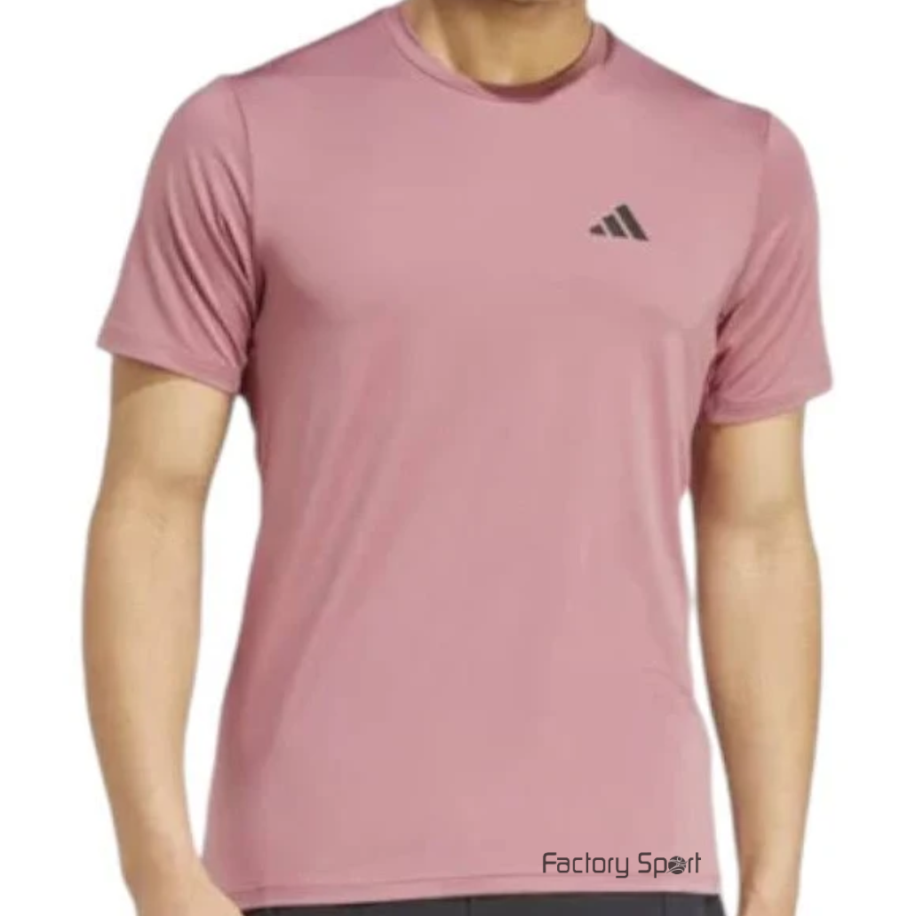 ADIDAS TR ES STRETCH T CAMISETA FITNESS POL ROSA ANTIGUO PARA HOMBRE