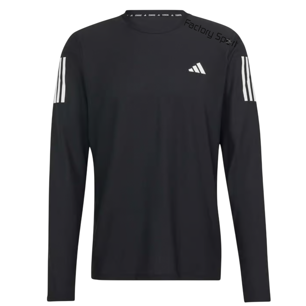 ADIDAS OTR B LS CAMISETA RUNNING MAN LAR NEGRO/BLANCO PARA HOMBRE