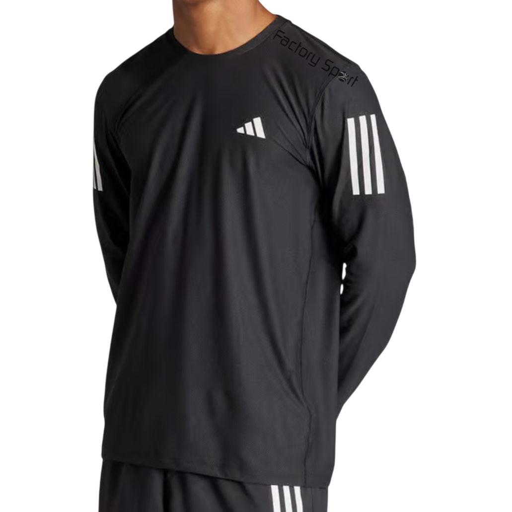 ADIDAS OTR B LS CAMISETA RUNNING MAN LAR NEGRO/BLANCO PARA HOMBRE - Imagen 3
