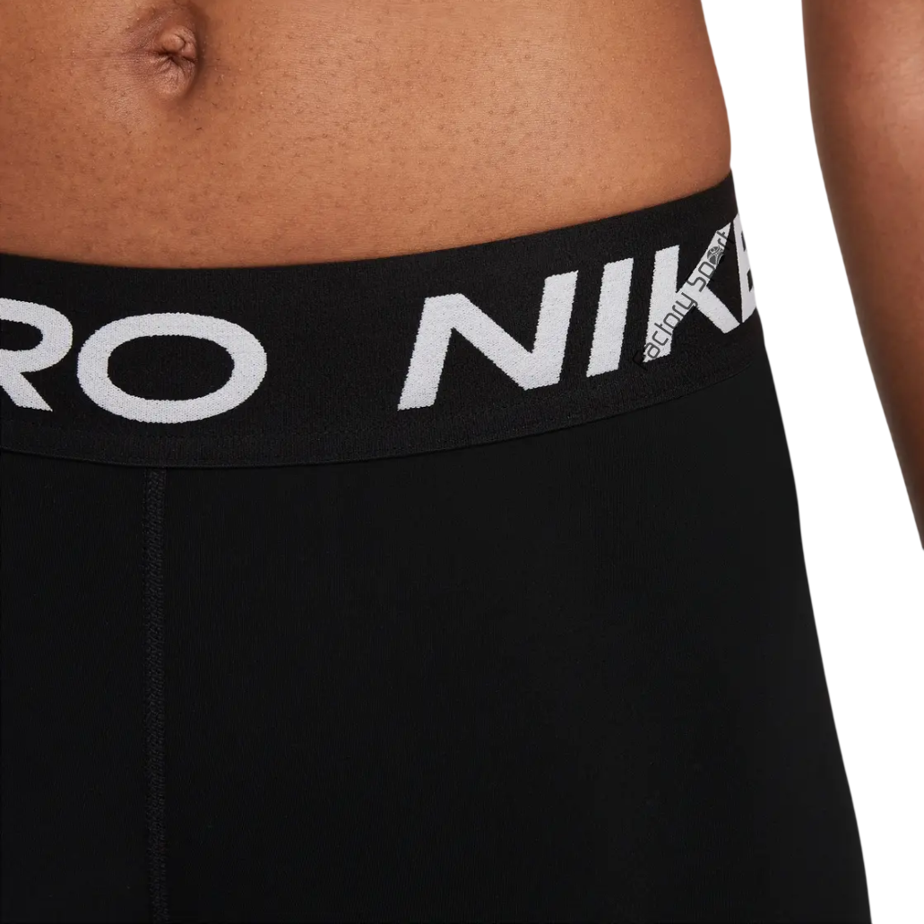 NIKE PRO MID RISE FULL LENGHT MALLA LARGA NEGRO/BLANCO PARA MUJER - Imagen 4