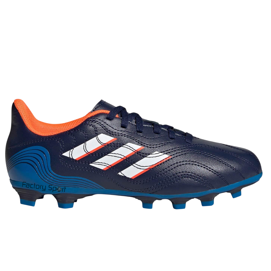 ADIDAS COPA SENSE .4 FXG AZUL MARINO/NARANJA PARA NIÑOS