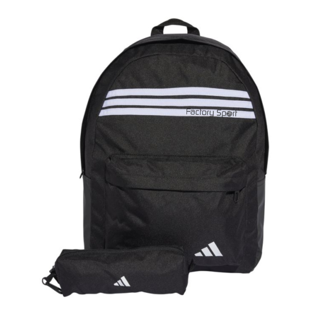 ADIDAS CLASSIC 3S PC MOCHILA CON ESTUCHE NEGRO/BLANCO