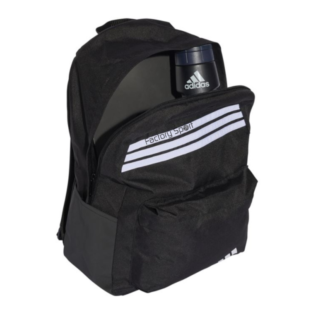 ADIDAS CLASSIC 3S PC MOCHILA CON ESTUCHE NEGRO/BLANCO - Imagen 4