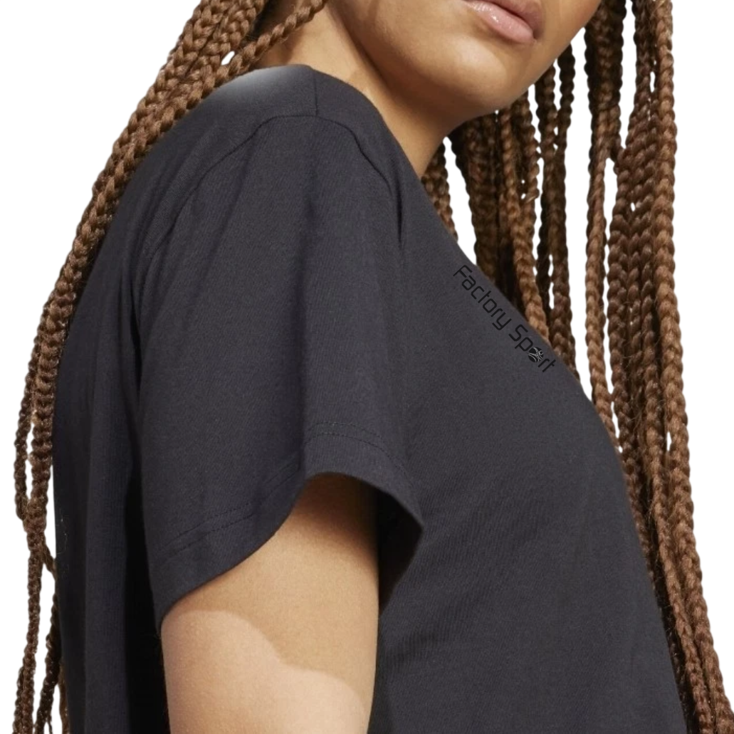 ADIDAS SL T CAMISETA ALGODON NEGRO/BLANCO PARA MUJER - Imagen 3
