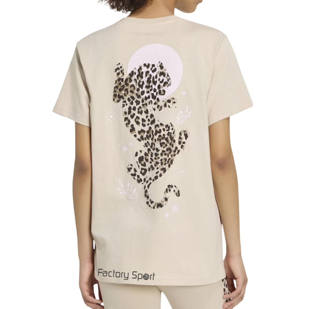 ADIDAS ANIMAL L T1 W CAMISETA ALGODON BEIGE PARA MUJER - Imagen 3