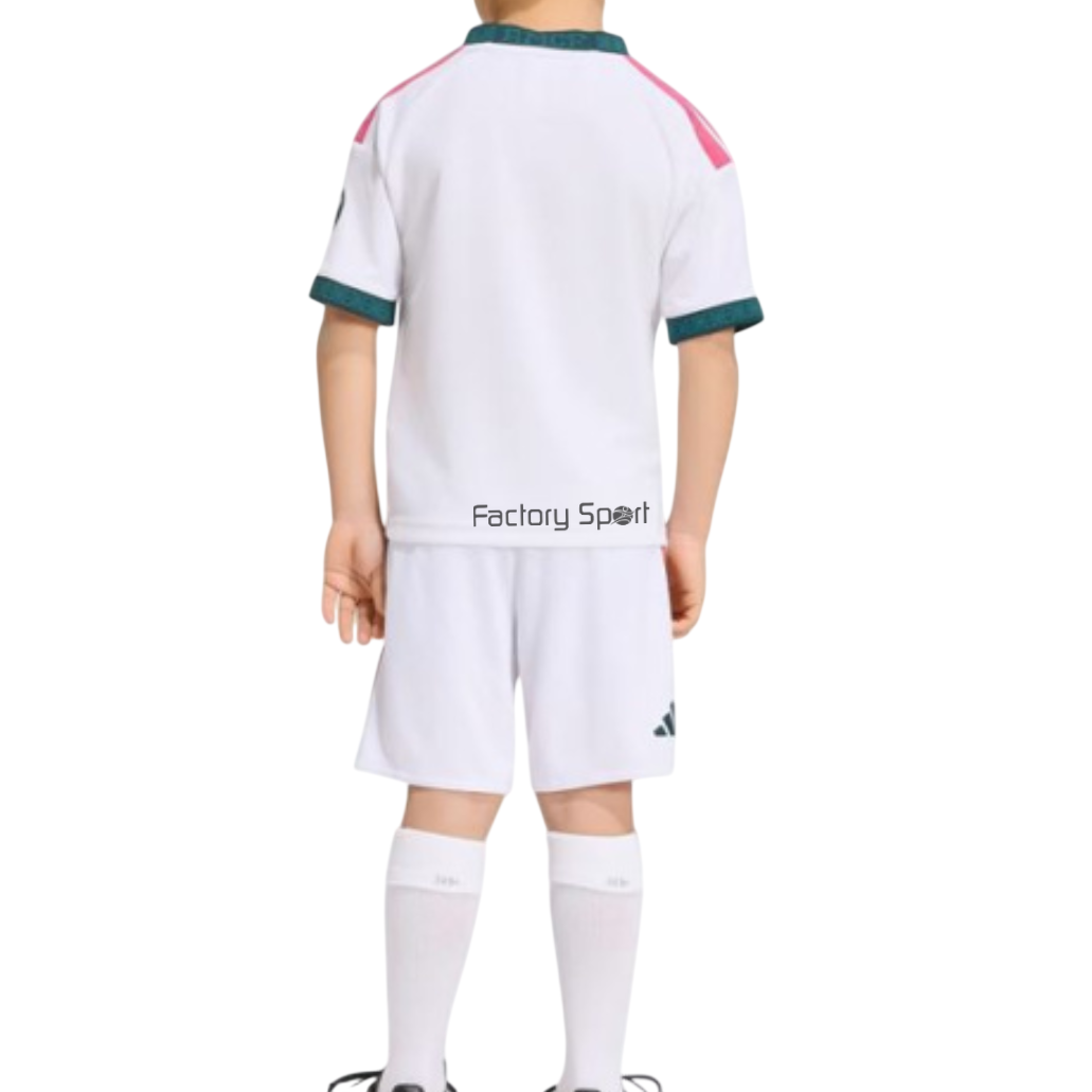 ADIDAS REAL H MINI EQUIP MADRID 26/27 1ª BLANCO/VERDE/VINO PARA BB - Imagen 4