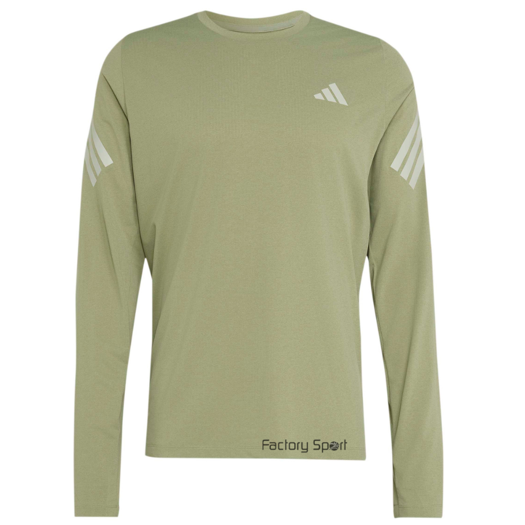 ADIDAS ADI365 LS CAMISETA RUNNING VERDE KAKI PARA HOMBRE
