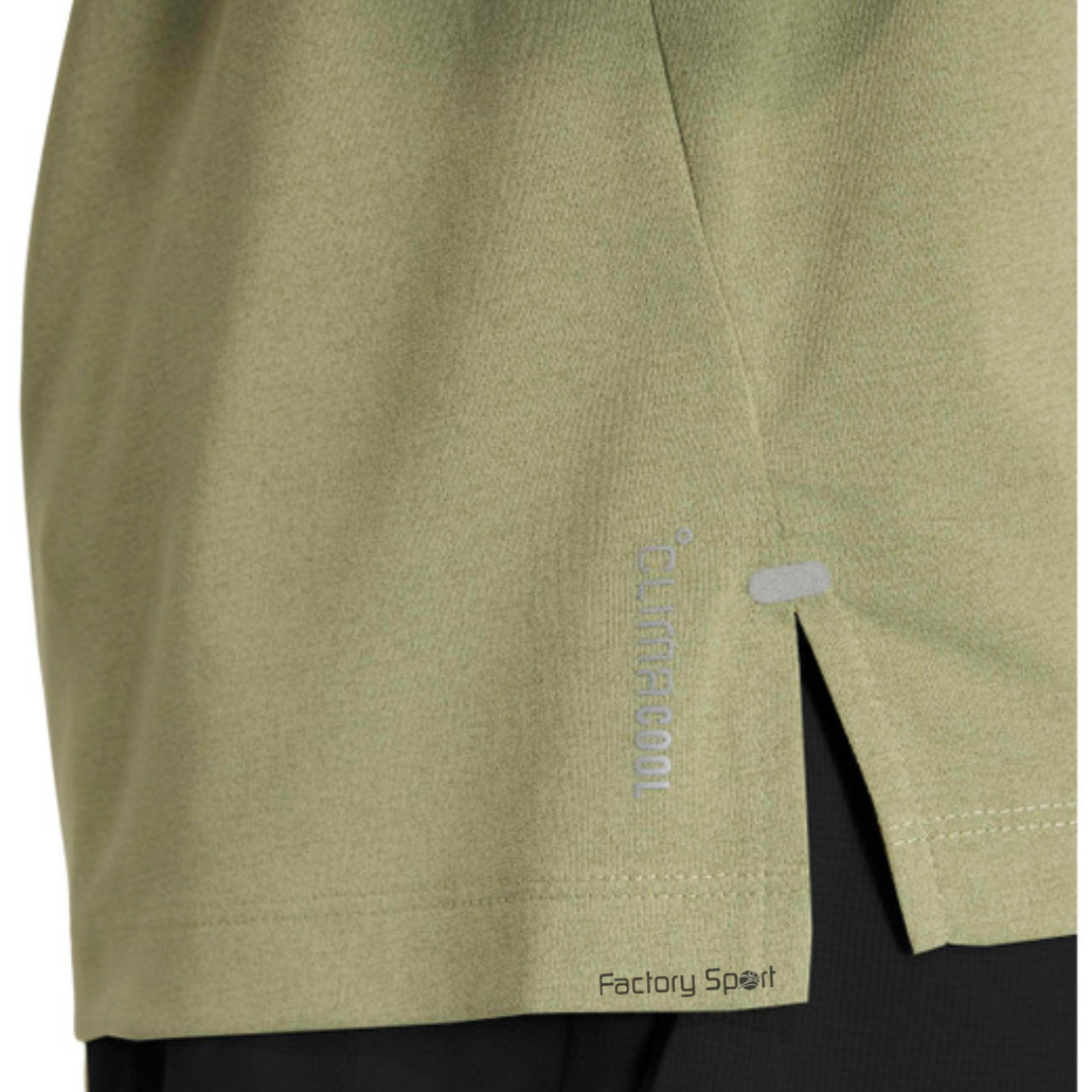 ADIDAS ADI365 LS CAMISETA RUNNING VERDE KAKI PARA HOMBRE - Imagen 4