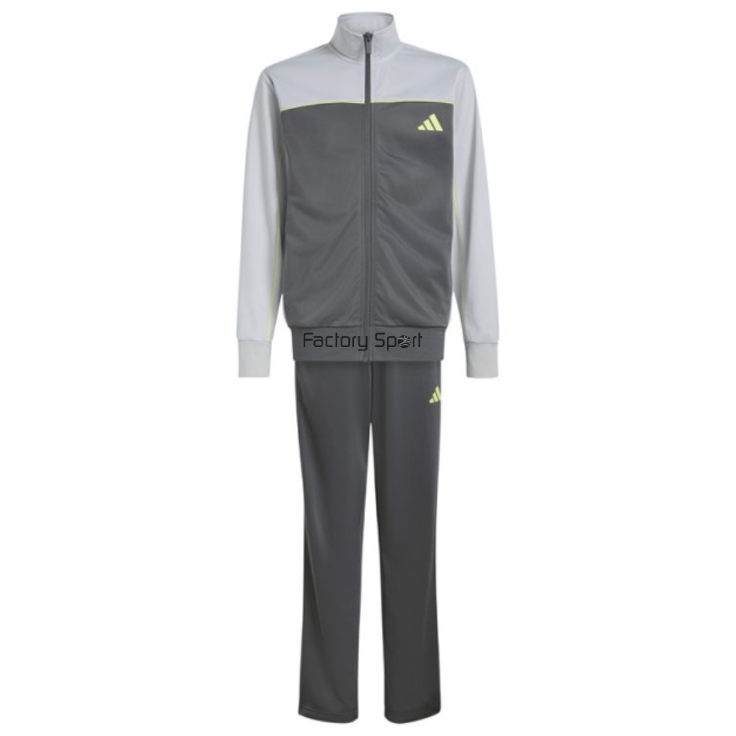 ADIDAS J CP TR TS 205 CHANDAL POLIESTER GRIS/LIMA PARA NIÑOS