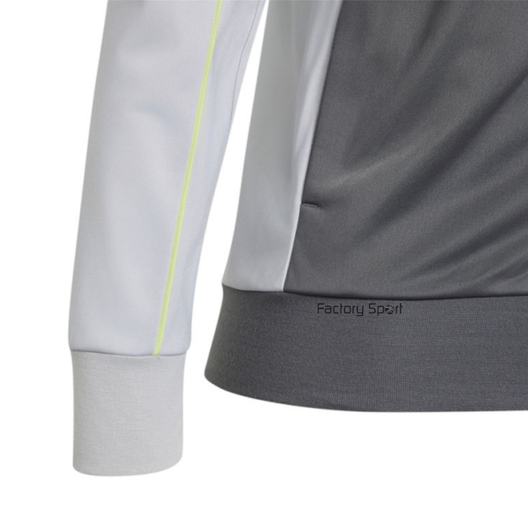 ADIDAS J CP TR TS 205 CHANDAL POLIESTER GRIS/LIMA PARA NIÑOS - Imagen 5
