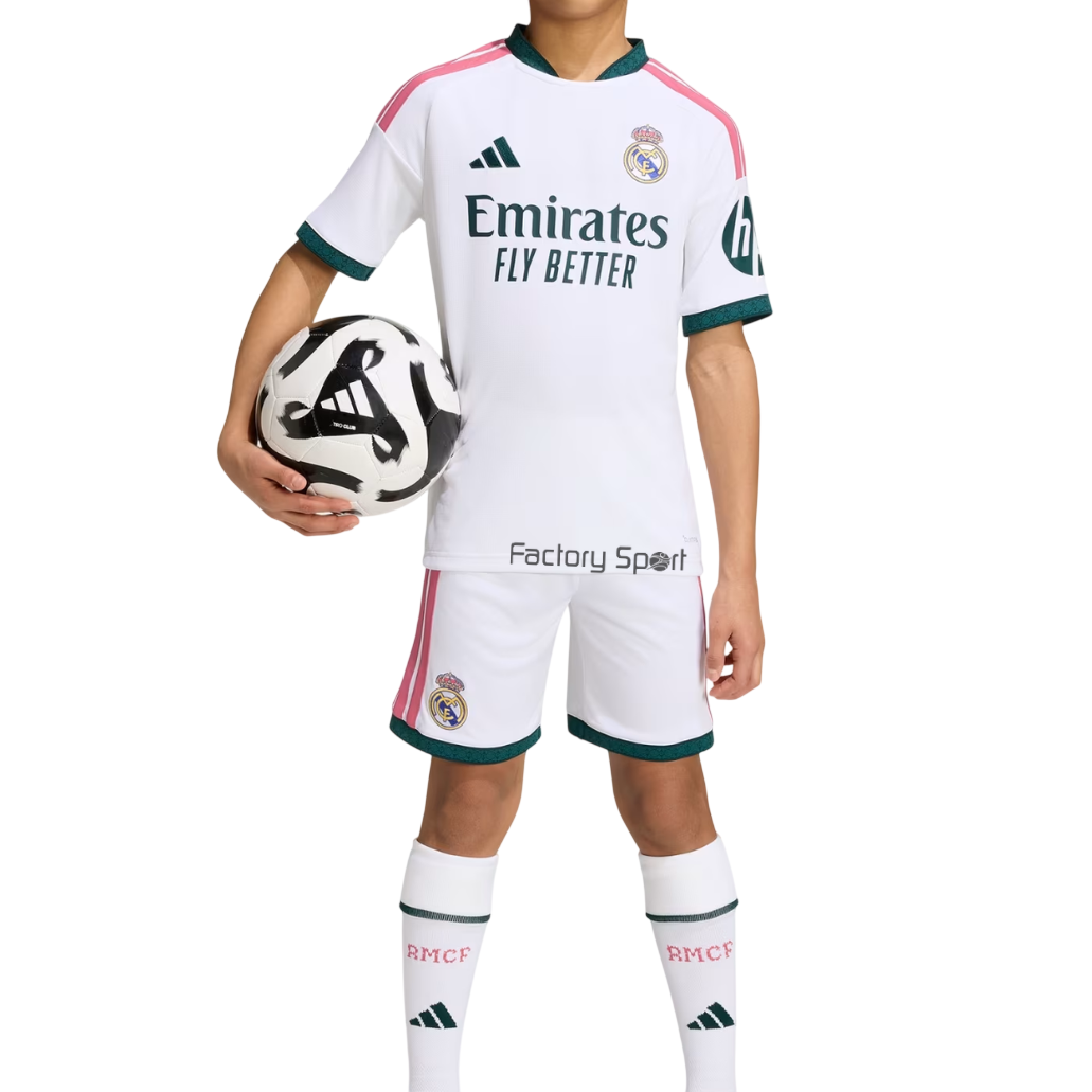 ADIDAS REAL H Y KIT EQUIP MADRID 26/27 1ª BLANCO/VERDE/VIOLETA - Imagen 6